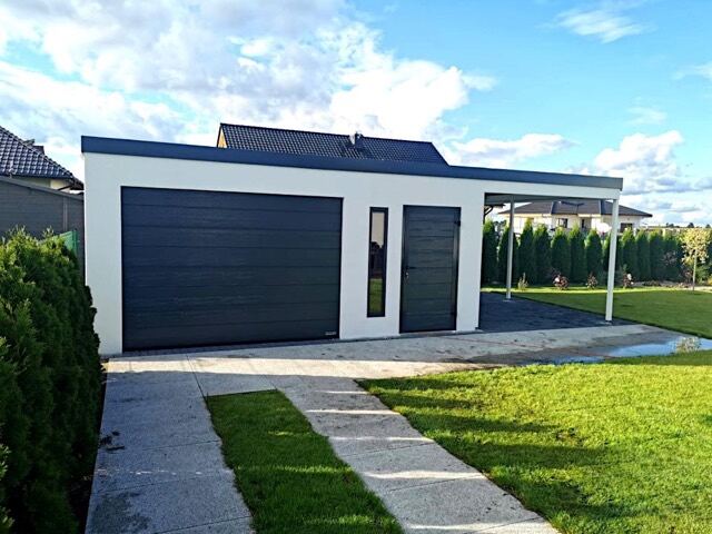 Großraumgarage + Anbaucarport in Villingen-Schwenningen von FF Garagen